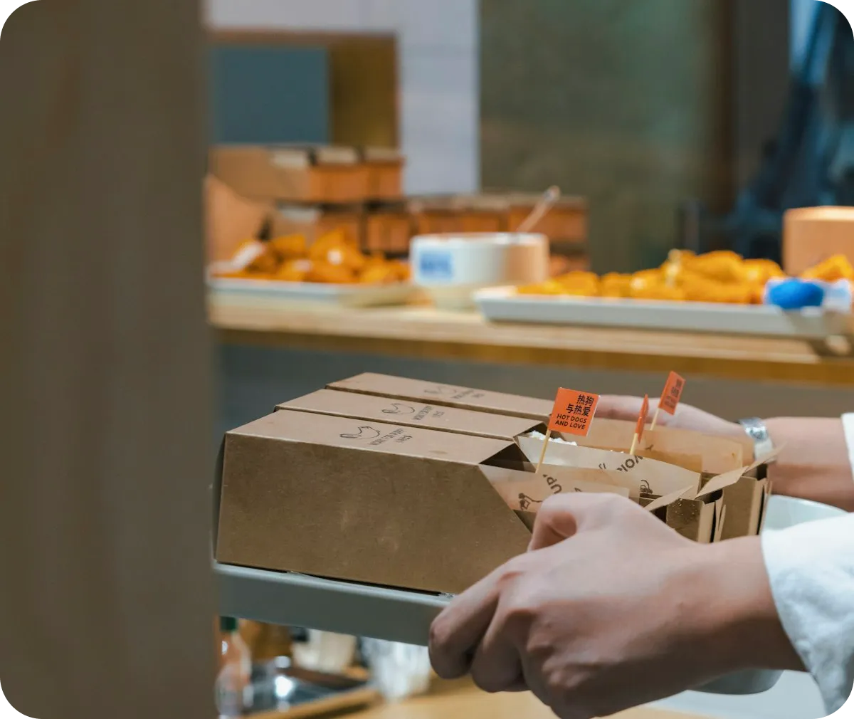 retailer with an order