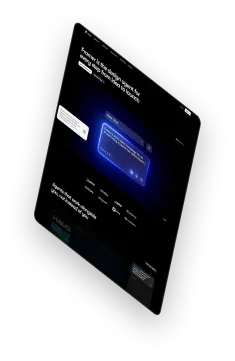 Screen / a custom-coded site