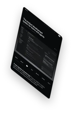 Screen / a custom-coded site
