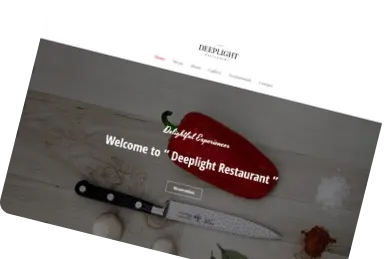 a restaurant site