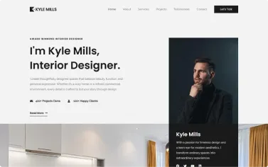 a site on desktop