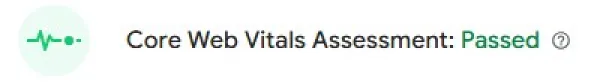 Core Web Vitals assessment