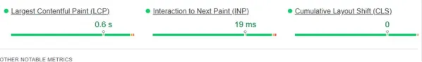 field data (PageSpeed Insights)
