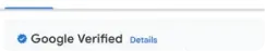 the Google Verified badge