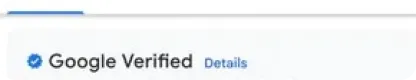 the Google Verified badge