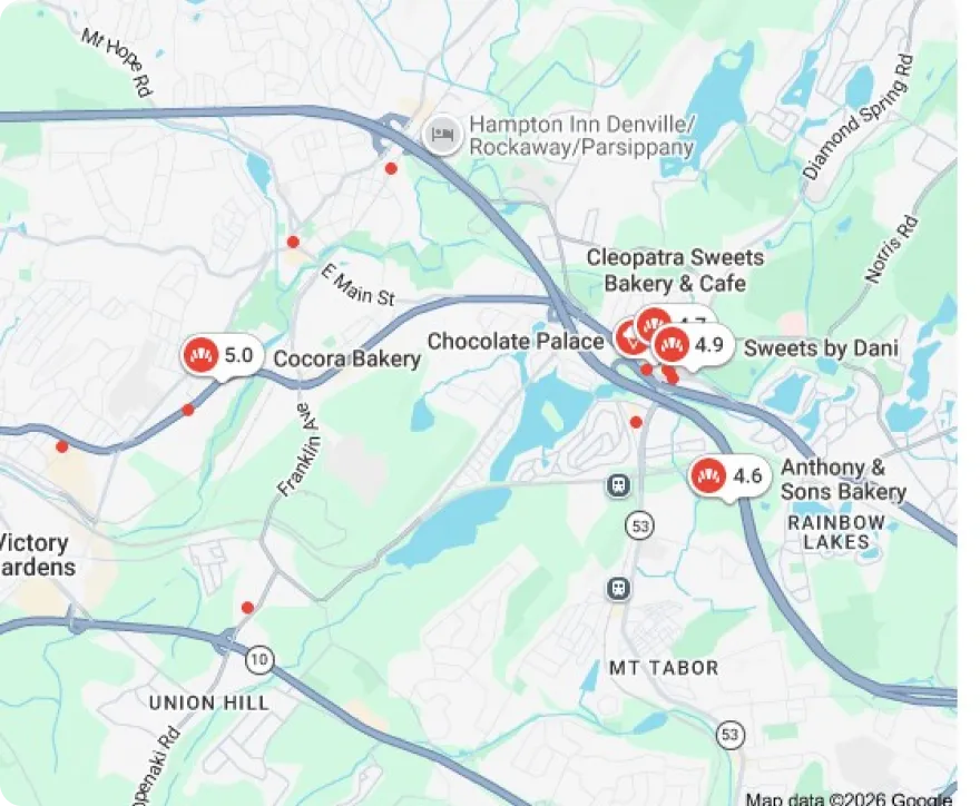 Google local pack map