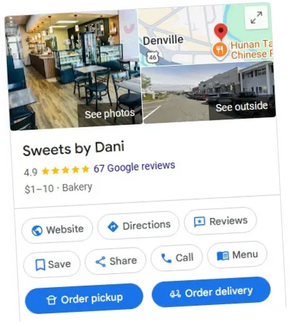 Sweets by Dani on Google