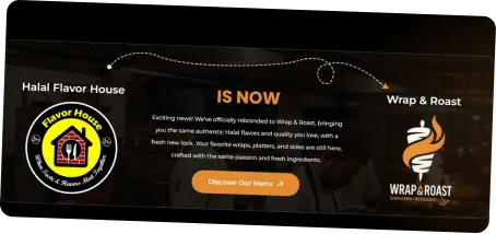 Wrap & Roast, the rebrand announcement on its site