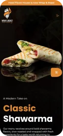 wrapnroast.com on mobile