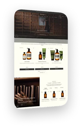 Website design: aesop