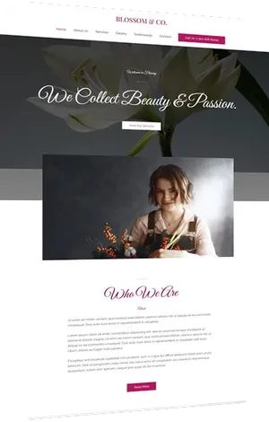 Website design: florist