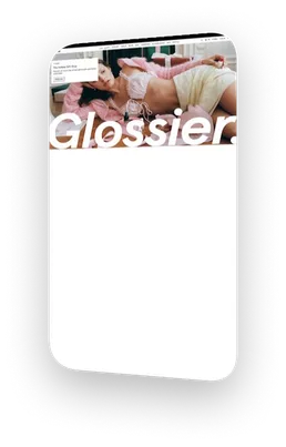 Website design: glossier