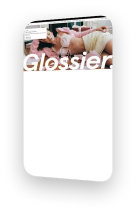 Website design: glossier