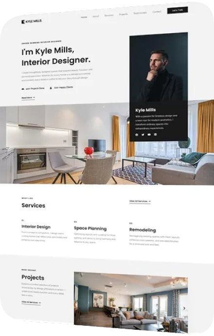 Website design: interior