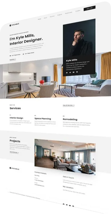 Website design: interior