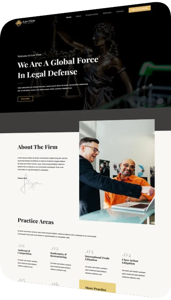 Website design: law