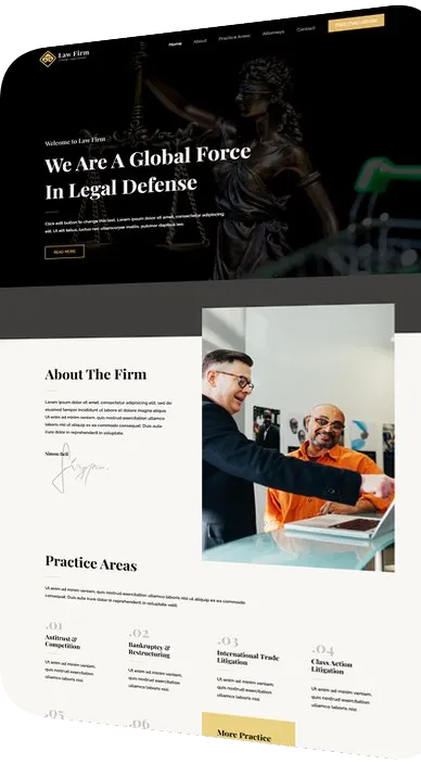 Website design: law