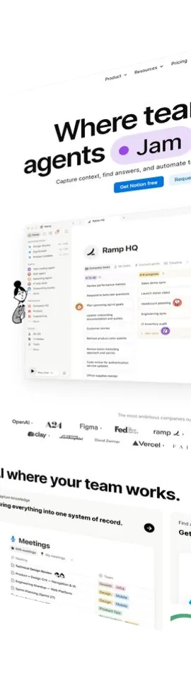 Website design: notion