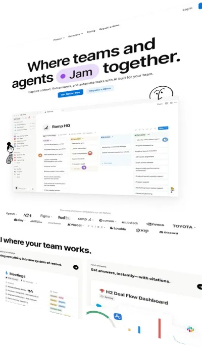 Website design: notion