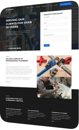 Website design: plumber